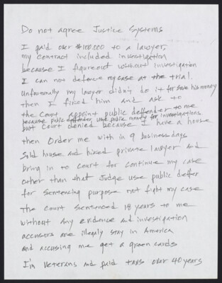 Do not agree justice systems