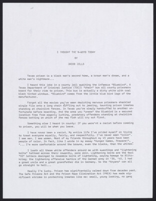 I thought the n-word today