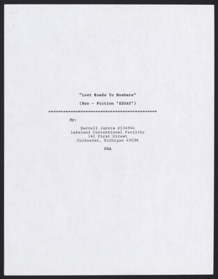 Lost roads to nowhere