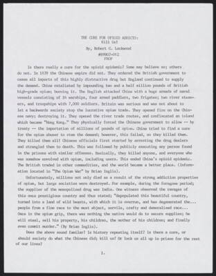 The cure for opioid addicts: kill us!