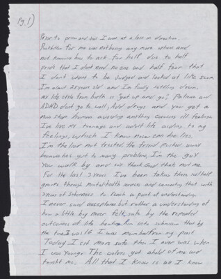 Prior to prison and jail