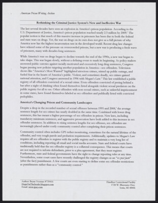 Rethinking the criminal justice system's new and ineffective war