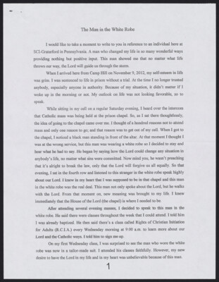 The man in the white robe