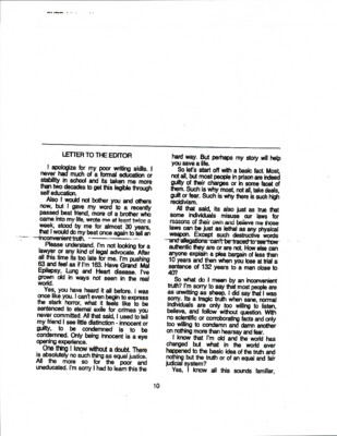 Letter to the editor