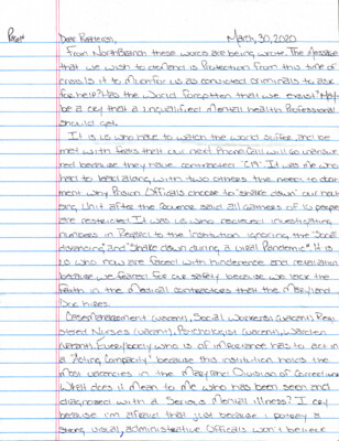 From North Branch these words are being wrote