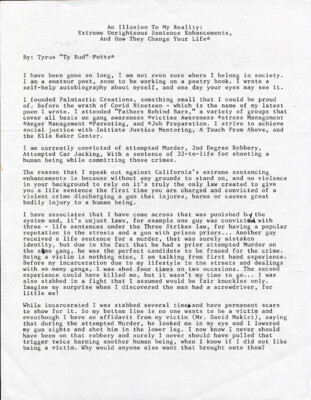 An illusion to my reality: Extreme unrighteous sentence enhancements, and how they change your life