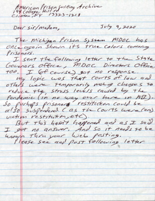 The Michigan prison system MDOC has once again shown its true colors