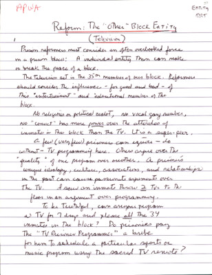 Reform: The "other" block entity (television)