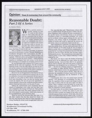 Reasonable doubt: Part 2 of a series