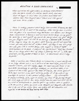 Maintain a good conscience