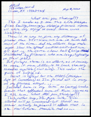 What are you thinking?