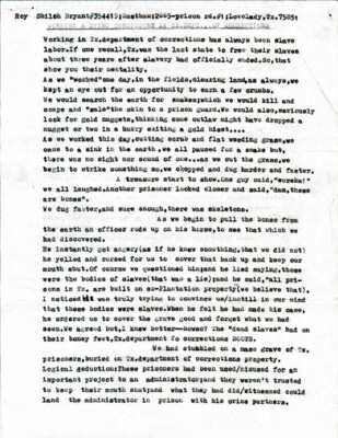 Working &amp; dying conditions in TX Dept. of Corrections