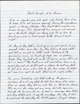 Don't laugh, I'm human