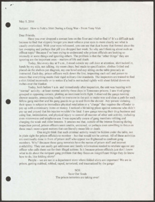 How to fold a shirt during a gang war