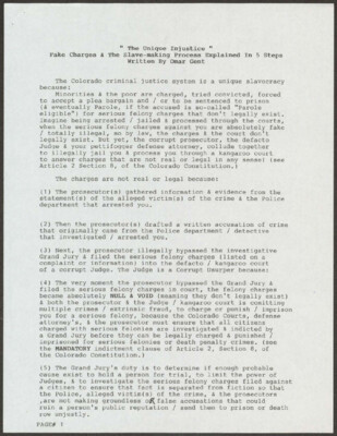 The unique injustice: fake charges and the slave-making process explained in 5 steps