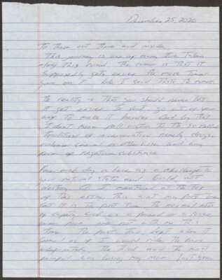 To those out there and inside