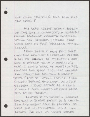 Who were you then and who are you now?