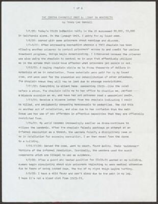 The corona chronicle part 4: Light in adversity