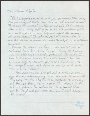 The ultimate warfare