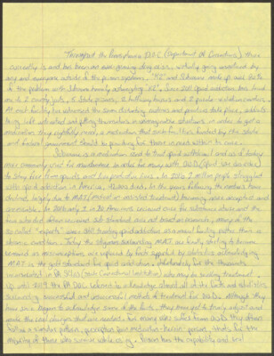 Throughout the Pennsylvania D.O.C. there currently is and has been an ever-growing drug crisis