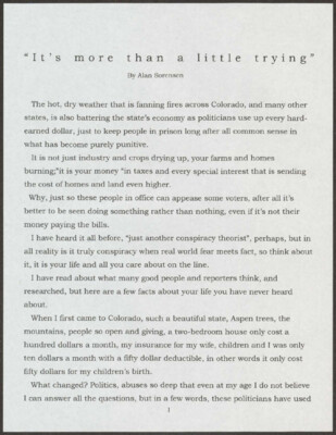 It's more than a little trying