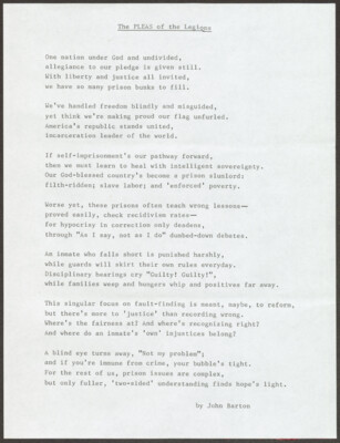 The pleas of the legions