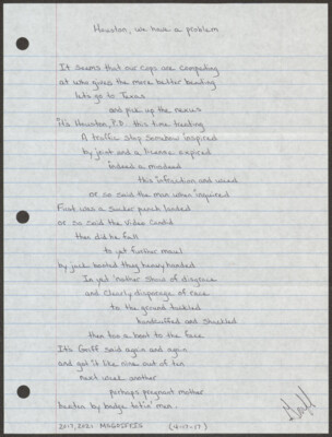 Houston, we have a problem