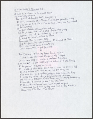 A conspiracy against me