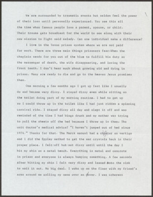 We are surrounded by traumatic events