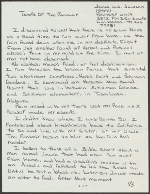 Temple of the runaway