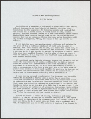 Ballad of the returning citizen