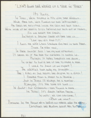 Lying down and waking up a slave in Texas