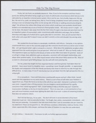 Ode to the big house