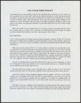 Use your time wisely