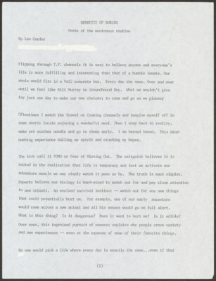 Benefits of boring: Perks of the monotonous routine