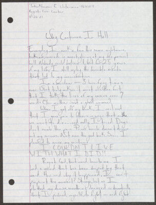 Why I continue in hell