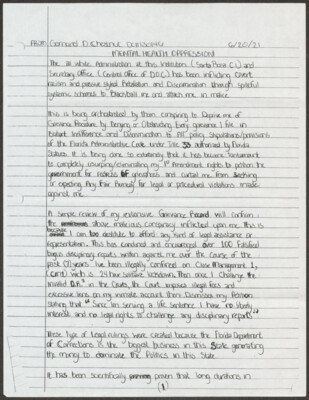 Mental health oppression