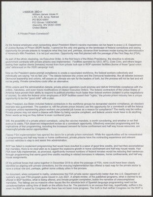 A private prison comeback?