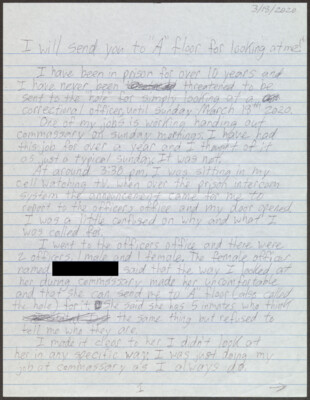 I will send you to "A" floor for looking at me