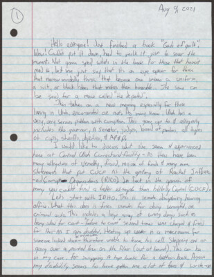 Hello everyone! Just finished a book "Gods of Guilt"