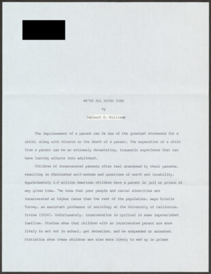 We're all doing time