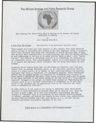 What working poor Black folks need to realize as we protest for better conditions in Amerika