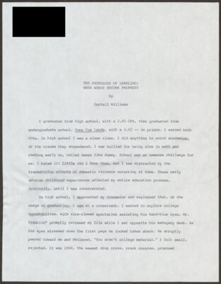 The pathology of labeling: When words become prophesy