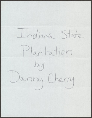 Indiana state plantation