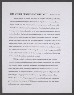The worst punishment they got